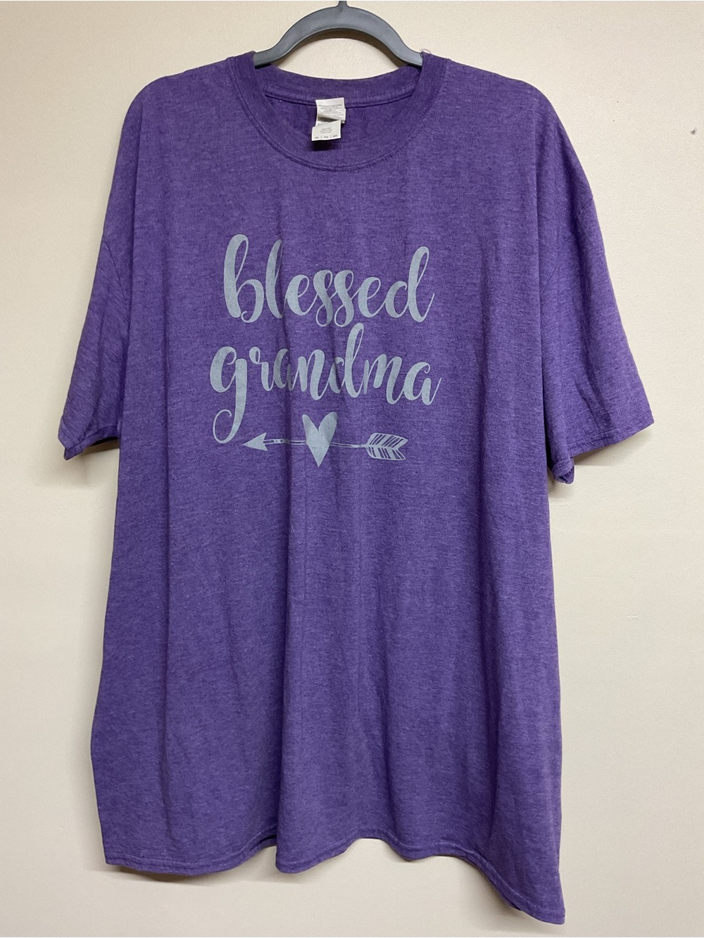 Gildan Purple 'Blessed Grandma' Short Sleeve Tee